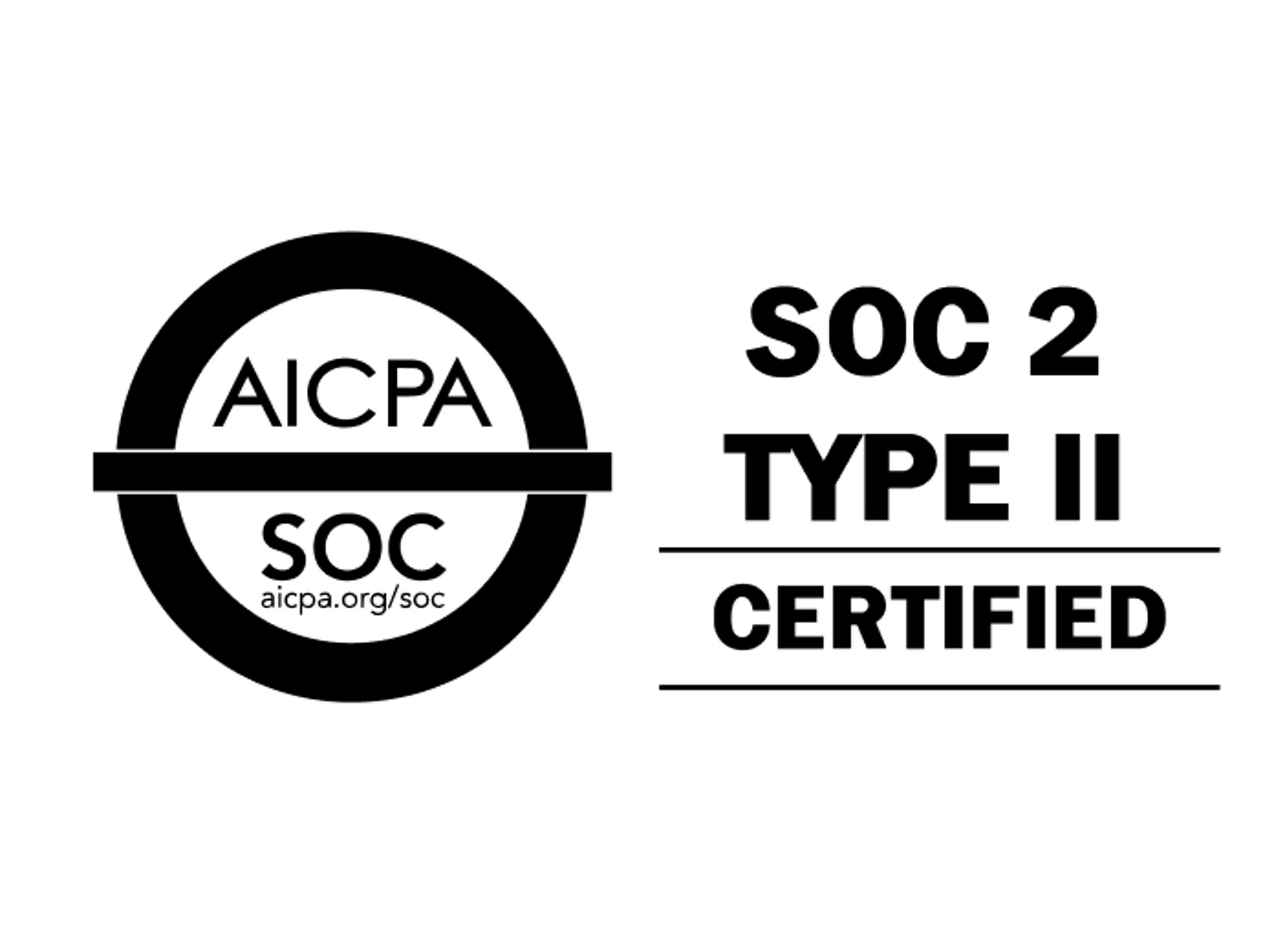 SOC 2 Type II certified